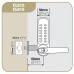 Codelock 615 Tubular Mortice Latch Brushed Steel CODE FREE